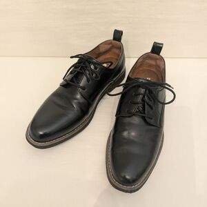 Deer Stags Classic Black Kids Dress Shoes - Size 4